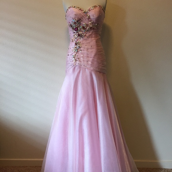 Tony Bowls Le Gala Ice Drop Waist Prom Dress - Picture 2 of 6